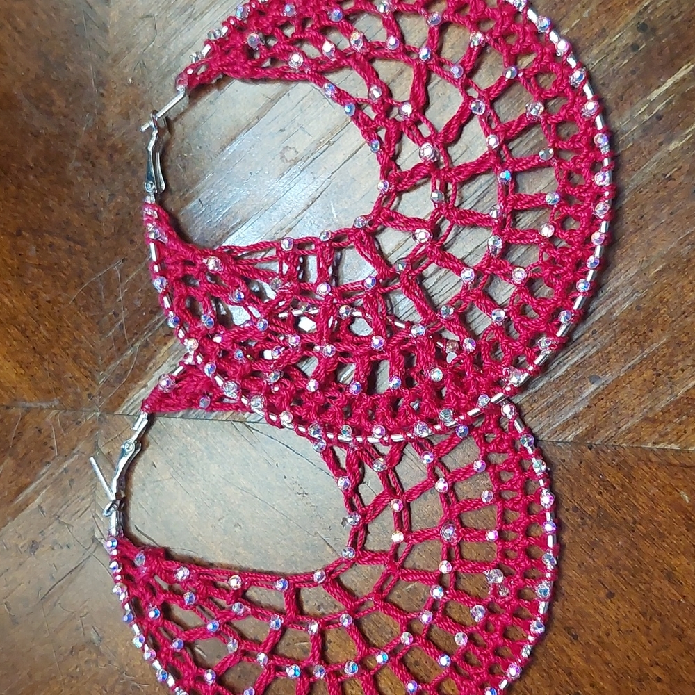 Handmade crochet earrings